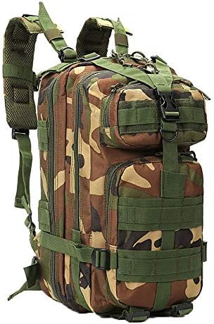 backpack Camping bag Oxford cloth outdoor backpack tactical combination backpack-Sand Number (Rice White Ribbon),One Size