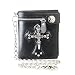 Produktbild XINTD Herren Geldbörse Bifold Leder Punk Gothic Western Clutch Geldbörse mit Kette für Herren Biker Geldbörse mit Abnehmbarer Metallkette