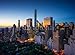 Produktbild Poster-Bild 70 x 50 cm: "New York city - sunrise over central park and Manhattan", Bild auf Poster