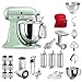 Produktbild KitchenAid Küchenmaschine Artisan, 5KSM175PS, Bestseller Paket inkl. Gemüseschneider, Fleischwolf, Spiralschneider, Nudelvorsatz, Spritzgebäckvorsatz, Abdeckhaube und Standardzubehör (Pistazie)