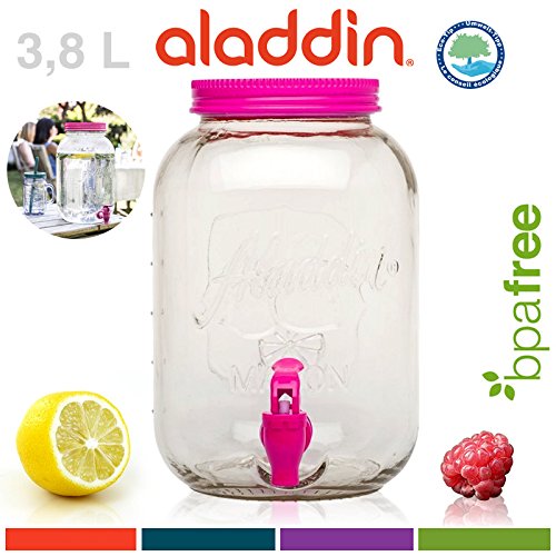 Classic Mason Dispenser Glas 3,8 l Lolita, Wasserspender, Saftspender