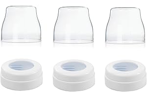 ROMIRUS Replacement Screw Rings, Caps Compatible with Philips Avent Anti-Colic Bottles; Not for Natural Bottles ; Not Original Avent Replacement Parts (3 Pack)