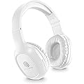 Music Sound | Casque Bluetooth Basic | Casque Bluetooth Supra-auriculaire avec Bandeau Extensible - Autonomie 14h - Recharge 2h - Voyant LED et entrée AUX - Couleur Blanc