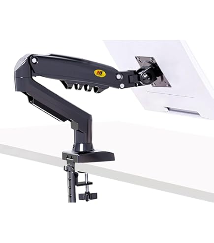 Buy Dual Monitor Mount Stand - Articulating Gas Spring Monitor Arm, Adjustable VESA Mount Desk Stand Fits 17 To 32 Inch Lcd Computer Monitors Up To 20lbs Black Z Series