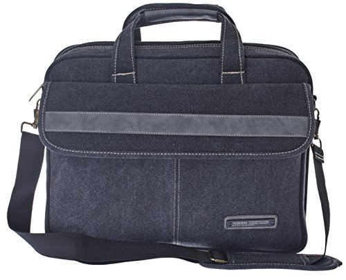 FLUGBEGLEITER MESSENGER UMHÄNGETASCHE ARBEITSTASCHE SCHULTER HERREN TASCHE Stoff Canvas - 8