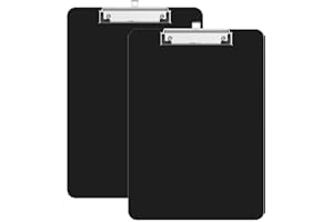 CHANGXIN Klemmbrett A4, 2er Klemmbrettmappe mit Robustem Clip und Loch Zum Aufhängen Zwischenablage Schreibblock für Büro