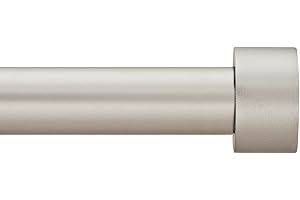 BOOM JOG Barras de cortina con remates de 1 pulgada de diámetro, de níquel, extensibles, de 76 a 140 cm, con 3 soportes de cortina, de 30 a 55 pulgadas de largo para sala de estar, dormitorio, ventana de