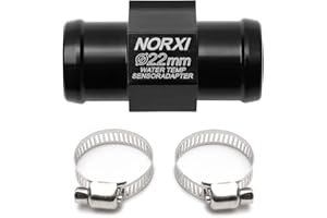 NORXI Sensore di temperatura dell'acqua Adattatore per sensore termometro per acqua Termometro per acqua Sensore per tubo moto/auto adattatore con clip (22 mm)