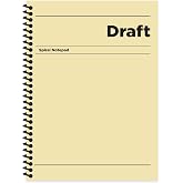 Keskin Color Kareli Sert Kapak Spiralli Draft Defter Sarı 17x24