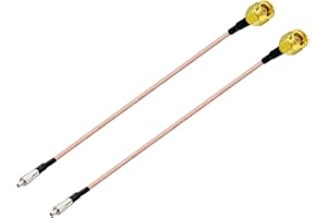 Vecys Cavo SMA Maschio a TS9 Femmina Cavo Prolunga Antenna 4G LTE Cavo Coassiale RF RG316 15CM / 6 Pollici per 3G 4G LTE MiFi Router Hotspot Wireless Wi-Fi Mobile Modem USB WiFi (2 pcs)