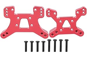 Dilwe Pièces de Rechange de véhicules de Panneau de de Choc arrière/Avant en Aluminium adaptées pour 144001 1/14 Voiture modèle RC(Rouge)