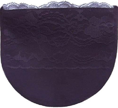 Black with Wide Lace Overlay Modesty Panel Mock Cami Chemisettes by Anne Sz B