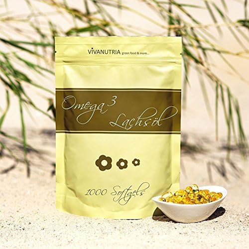 Geovitalis 1000 x 500mgr capsules of salmon oil ( rich in omega-3 )