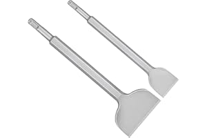 Alrens Juego de 2 cinceles para martillo perforador, cincel para azulejos de 280 x 100 mm y 250 x 40 mm, adecuado para hormigón, mampostería, yeso, etc