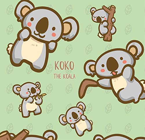 Carta Da Regalo Koko Il Koala Bear Design Carino Per Baby Shower Per Bambini Di Compleanno Natale 5 Fogli 508 X 711 Cm 50 X 70 Cm - 