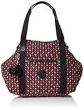 Serie: Basic Kipling Damen ART Henkeltasche, Mehrfarbig (Pink Chevron), 44x27x20 cm