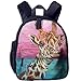 Produktbild Lovely Schoolbag Watercolor Animal Giraffe Double Zipper Waterproof Children Schoolbag with Front Pockets for Youth Boy Girl