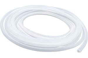 LAVMHAB Transparent Silicone Tube, Food-Grade Hose, Size 8.0mm x 12.0mm, Length 4.5m (14.8ft), Thickness 2.0mm, Flexible Rubber Silicone Tubing for Air/Water Pipes