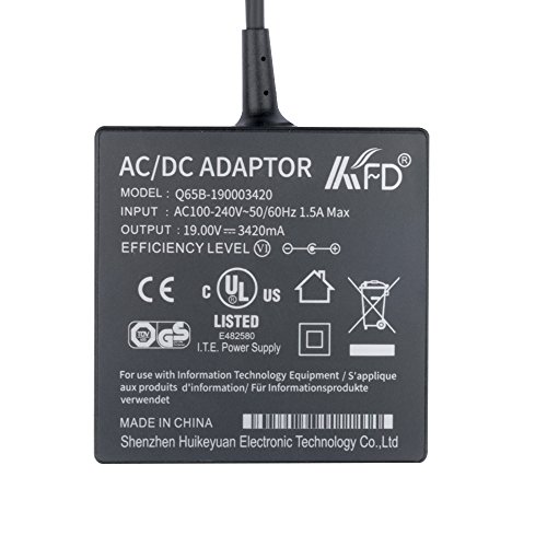 KFD 65W AC Adapter Netzteil Ladegerät für Asus Medion Toshiba Lenovo Gericom Fujitsu Benq Notebooks Asus A2L A2 SA6 A8 F8 S1 U3 N70 X401 X401A X501 X501A X502CA ADP-65DW B ADP-65GD B ADP65JH-BB FSP065-ASC FSP065-AAC X550 X550C X550CA X550LA Asus VivoBook Q301 Q301LA Q400 Q400A Q500A F502CA A52F A53E A53U A53S A54C A55A X53E X54C X55A – 19V 3,42A - 2