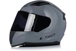 LS2 FF353 RAPID Full Face Motorcycle Helmet Motorbike Racing Sports Crash Helmet Nardo Grey with FREE Dark Visor