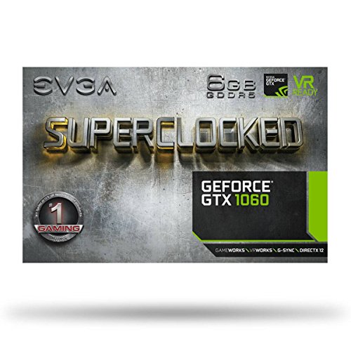 EVGA GeForce GTX 1060 SC GAMING  ACX 2 0  ventilador individual   6 GB GDDR5  soporte DX12 OSD  PXOC   Tarjeta Grafica 06G-P4-6163-KR