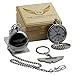 Price comparison product image ASTON MARTIN Silver Pocket Watch and Keyring Gift Set in Case Wings Real Plated Logo DB9 James Bond