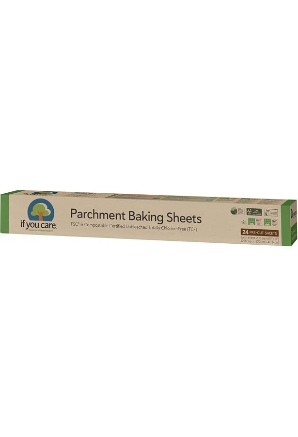 If You Care Pergamentpapier – 24 Bögen, Chlorfrei, Ungiftig, Zum Backen & Einpacken