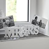 FRED´S LIFE – Mr & Mrs Holzbuchstaben und Deko-Fotohalter – Hochzeit, Hochzeitsdekoration, Dekoration, Geschenk, Jahrestag, Wohnung, Hochzeitsgeschenk, Hochzeitsdekoration - 3