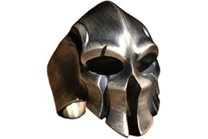 EHOTER Men Rings Handmade Spartan Warrior Scar Helmet Skull Adjustable Knuckle Ring Self-Defence Adjusted Vintage Distressed Jewellery Rings Accessories