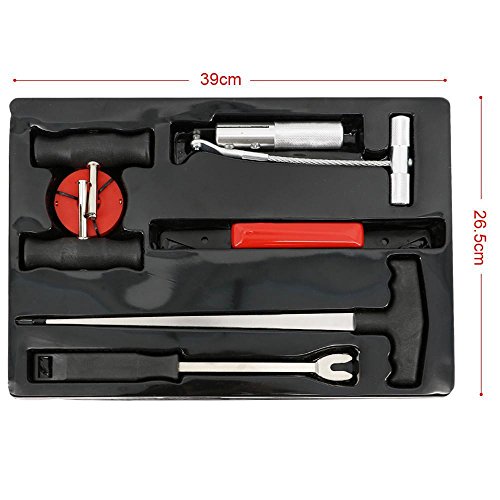 Yahee 7-tlg Windschutzscheiben Scheibenausbau Reparaturset Autoglas Ausbau Set Werkzeug für Auto KFZ - 3