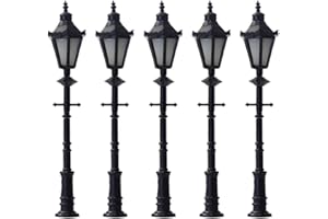 Evemodel LNH06 5 pz Modellino Ferroviario LED Lampione Lampioni Lampioni Ho Scala 6.5cm 12V