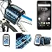 Price comparison product image Bike frame bag Front Top Tube Pannier for Gigaset GS160, Head Tube cycling triple case Bicycle mount cradle Mobile Phone Holder, blue, water resistant - K-S-Trade(TM)