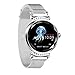 Produktbild fang FANS Bluetooth Smartwatch Damen Kompatibel mit iOS & Android Smartwatch - 1,04 Zoll-EKG-Anzeige/Milanis Edelstahl Den Menstruationszyklus intelligent vorhersagen (Silve)
