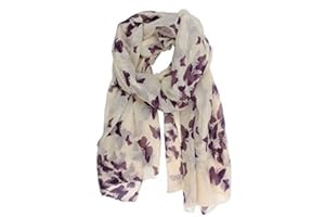 World of Shawls Butterfly Print Scarf for Women Celebrity Style Maxi, Wrap, Sarong, and Shawl Trendsetting Fashion Accessory for All Occasions
