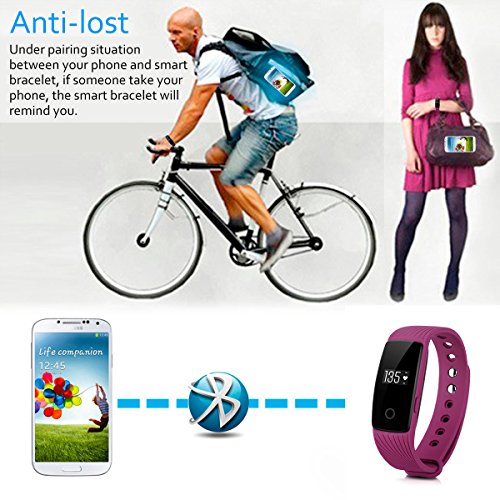 DIGGRO ID107 – Fitness Armband mit Herzfrequenz Sensor (OLED Display, Smart Armband Fitness Tracker mit Pulsmesser Aktivitätstracker Schrittzähler Schlafanalyse Kalorienzähler für ios Android) - 8