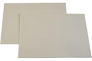 CWOQOCW Lot de 2 feuilles d'isolation ignifuges en fibre de céramique haute température 3 mm A4 21 x 29 cm pour poêle à granulés, poêle à bois, four, chaudière