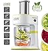 Produktbild 100 Watt Spiralschneider zCut mit 4 x Schneideinsätzen für Spaghetti, Linguine, Tagliatelle & Parpadelle, perfekt für Gemüsenudeln aller Art, Gemüse- Julienne Grün
