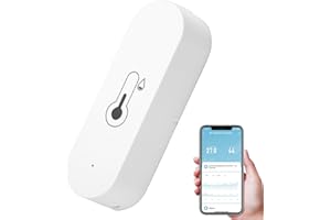 AEIPOU WiFi Thermometer Sensor Smart Room Temperature Humidity Monitor Hygrometer Indoor Meter with Remote Monitor Notification Alert High Precision Compatible with Alexa for Baby Pet Garden Office