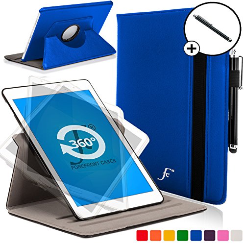 ForeFront Cases® Neue Leder Drehbar Hülle / Tasche / Case / Cover für Samsung Galaxy Tab S 10.5 T800 - Rundum-Geräteschutz und intelligente Auto-Sleep-Wake-Funktion mit 3-JAHRES-GARANTIE VON FOREFRONT CASES - inkl. Eingabestift