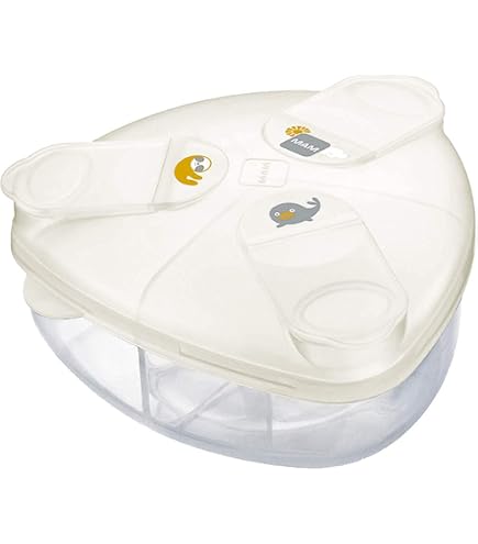 MAM 99043411 Contenitore Per Latte In Polvere - Pratico E Triangolare, Per Uscite E Viaggi, Colore Blu