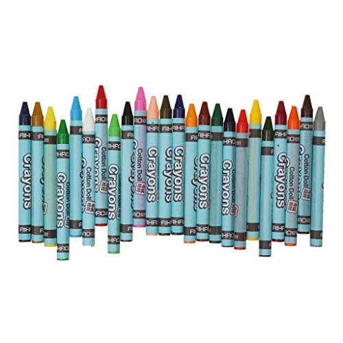 Gazechimp 24 Farben Wachsmaler Wachsmalstifte Wachsmalkreiden Crayon Set Kinder Geschenk - 2