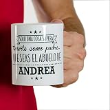 Regalo personalizable para padres: taza para el mejor padre y abuelo...