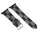 Produktbild Für Apple Watch Band 38 mm 42 mm, Fashion Serpentine Echt Leder Handschlaufe für Frauen und Männer, für Apple Watch Series 1 Series 2, Ersatz groß Metall klassisch Schnalle (42mm, Blue)