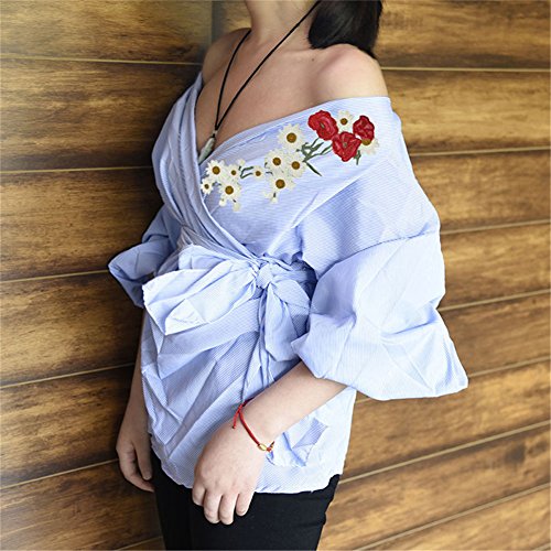 Blue Vessel 1 Stk Stickerei Chrysantheme Daisy Nähen auf Patch Abzeichen Tasche Hut Jeans Kleid Applique Fertigkeit - 5