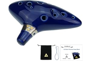 Cheffort Ocarina Alto C 12 Trous de Legend of Zelda - Avec Sac de Protection, Ocarina of Time Joué par Link