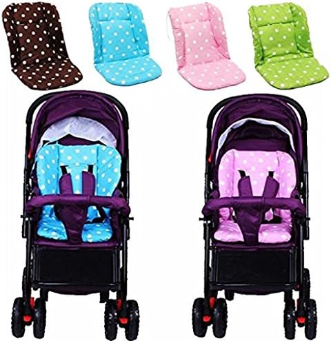 Natural Home Baby Thick Stroller Cushion Child Pushchair Cart Seat Liner Cotton (Green)