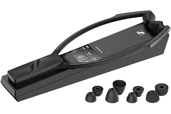 Sennheiser Casque sans fil numérique RS 5200 pour écouter la TV - Son très Clair, profils d’Audition sélectionnables, Mode Clarté de Parole, Design léger, connexions numériques et analogiques