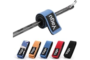 YAGU Elastische Riemen für Angelruten, Rutenbänder， Tackle und Zubehör Sicherer Transport und Aufbewahrung von Angelruten. Angelrutenriemen zum Binden von Angelruten, Badmintonschlägern, Golfschlägern 10St