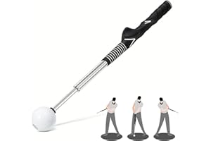 Chstarina Allenatore Telescopico dello Swing del Golf, Golf Swing Grip, Warm Up Training Aid del Golf, per Allenamento di Battuta di velocità e Forza Principianti