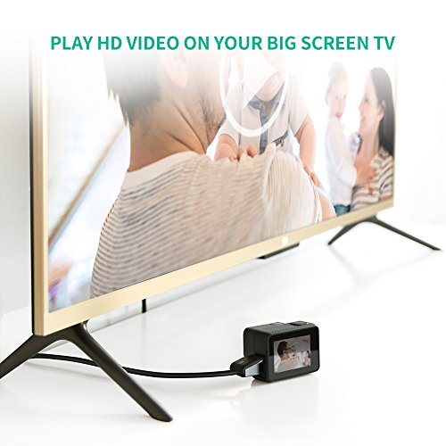 Micro HDMI auf HDMI UGREEN High Speed Kabel 2M mit Ethernet Vergoldete Kontakte Unterstützung 1080p 3D,4K-Auflösung und ARC, Micro HDMI D Stecker auf HDMI A Stecker Alu-Gehäuse Schwarz - 3